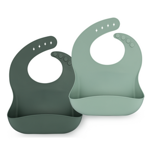 Set of Silicone Bibs | Ava + Oliver - Feed Well Co.