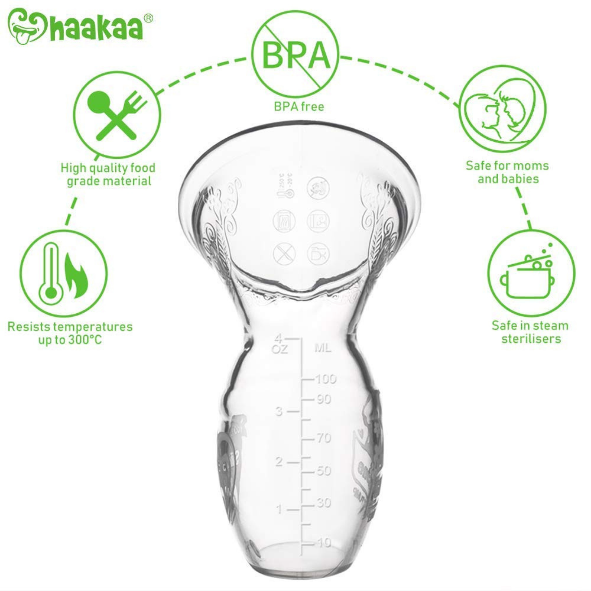  haakaa Manual Breast Pump Silicone Breastpump Milk
